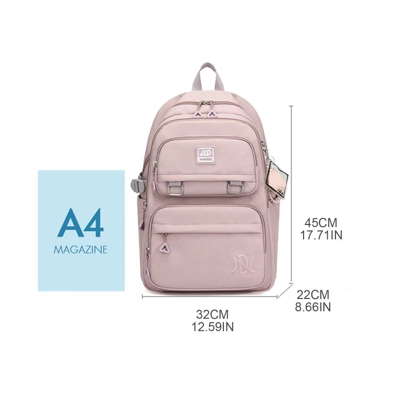 Sac à dos scolaire pour fille adolescente en nylon - Petit sac Kawaii mignon