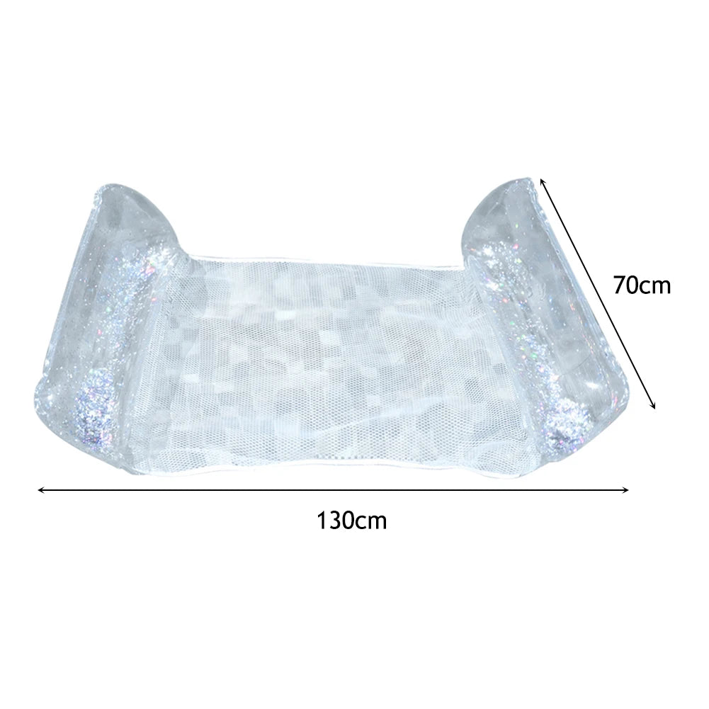 PVC Water Hammock Recliner Portable Inflatable Floating Swimming Pool Mattress Party Lounge Bed Beach Sports Recliner Recreation
