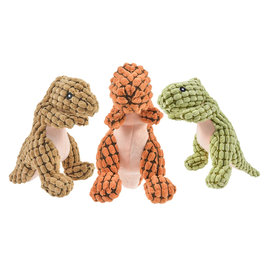 Giocattolo Plush Dinosauro per Cani - Gioco Masticazione Interattivo