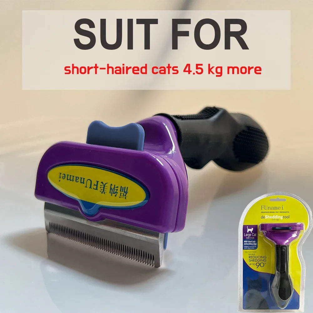 Spazzola anti-pelo per cani e gatti – Rimuove il sottopelo, ergonomica