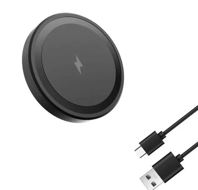 Caricatore Wireless Magnetico 15W per iPhone 13‑18, Slim e Portatile