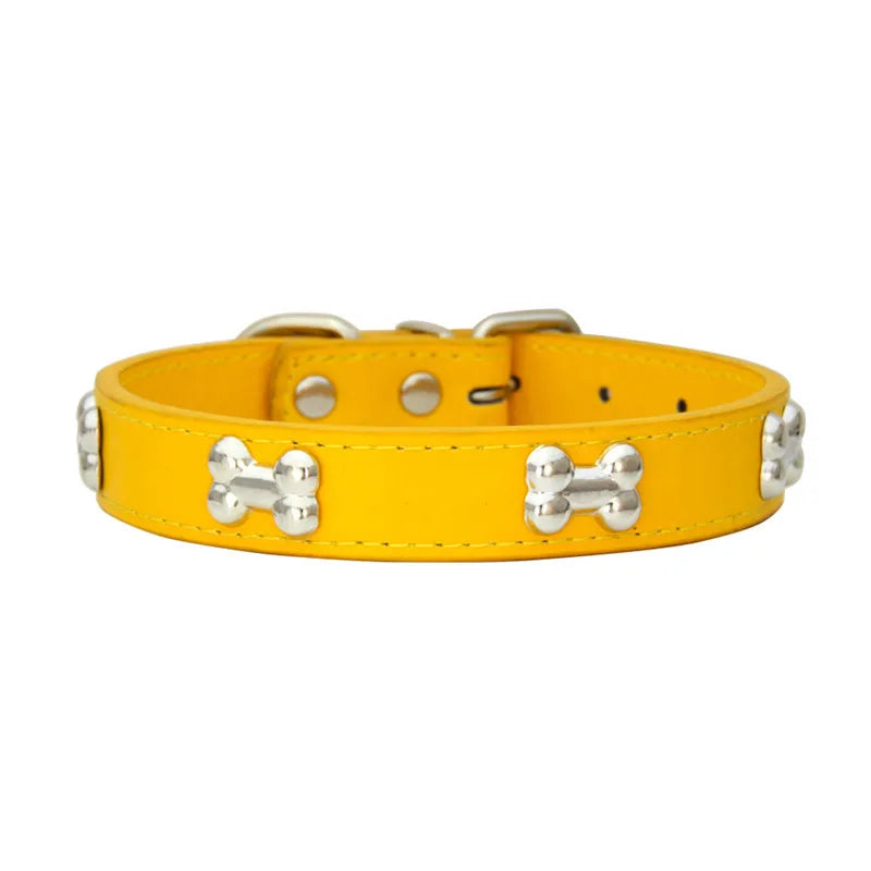 Collare in Pelle per Cani Piccoli e Medi, Breakaway Jeweled Personalizzabile