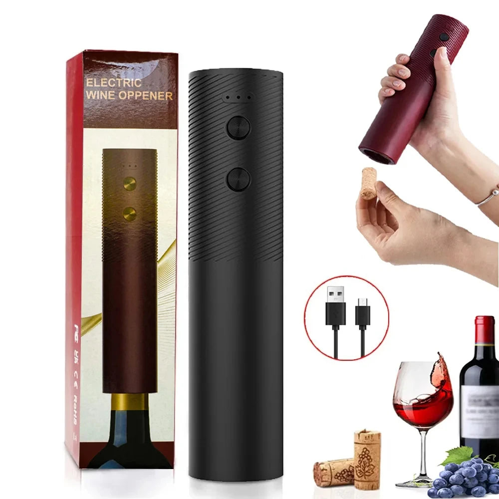 Apribottiglie elettrico ricaricabile, automatico per vino rosso, design cordless