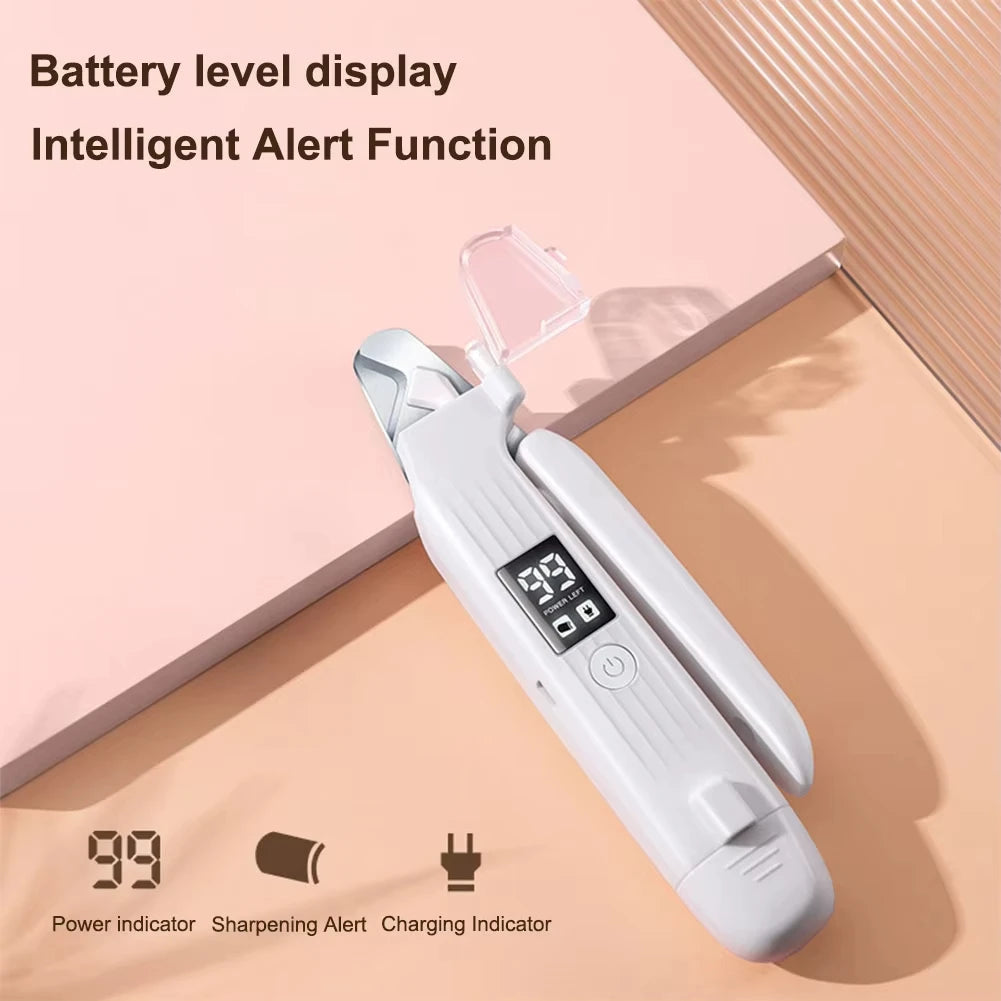 Trimmer elettrico 2 in 1 per unghie di cani e gatti con luci LED