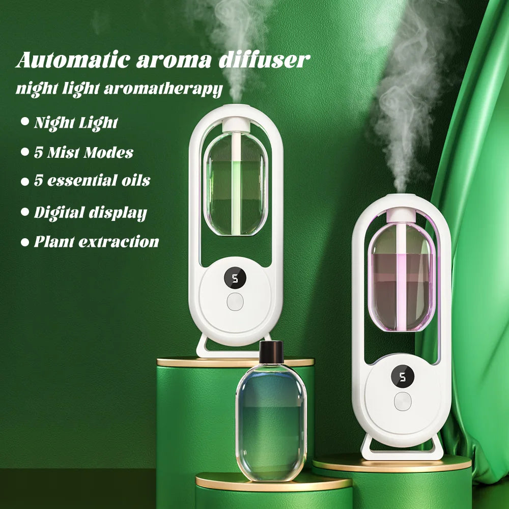 Diffusore portatile ricaricabile per aromaterapia, 5 velocità, deodorante