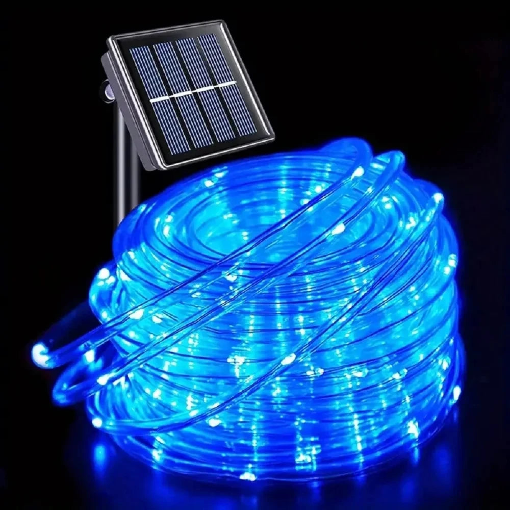 Filo LED Solare da Giardino 32 m – Luce Natalizia e Decorazioni per Eventi