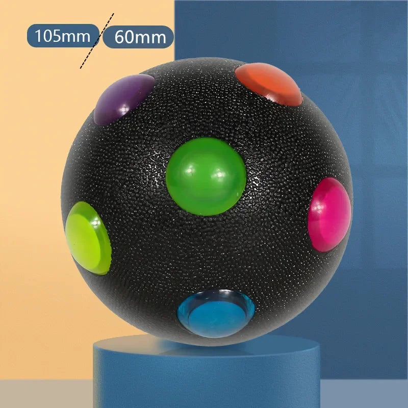 Palla luminosa LED per cani e gatti – Gioco elastico, resistente al morso