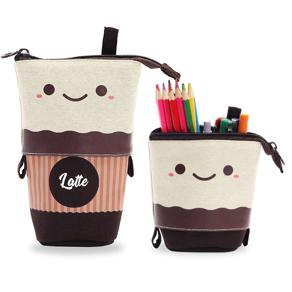 Astuccio Portatile a Sbalzo con Base Stabile – Porta Penne Telescopico Kawaii