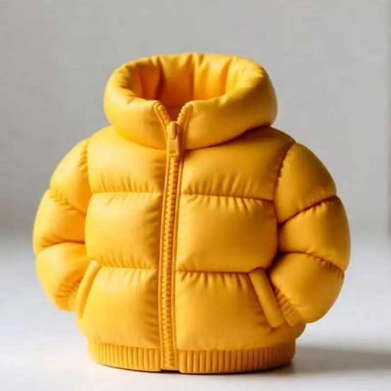3D Puffer Jacket Shape Pen Holders,Cute Creative Stand-Up Storage Pen Pouch for Desk & Office