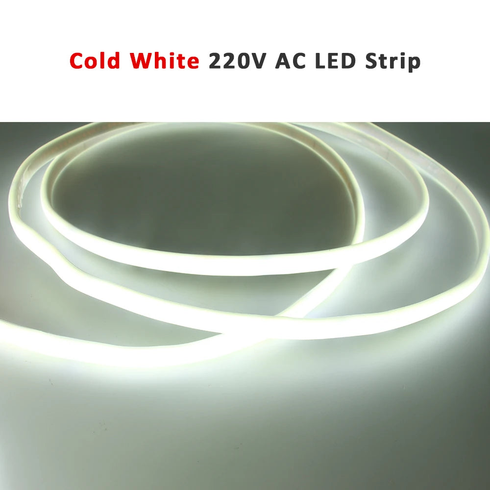 Striscia LED COB 220V impermeabile 240 LED/m - 3000K/4000K/6000K