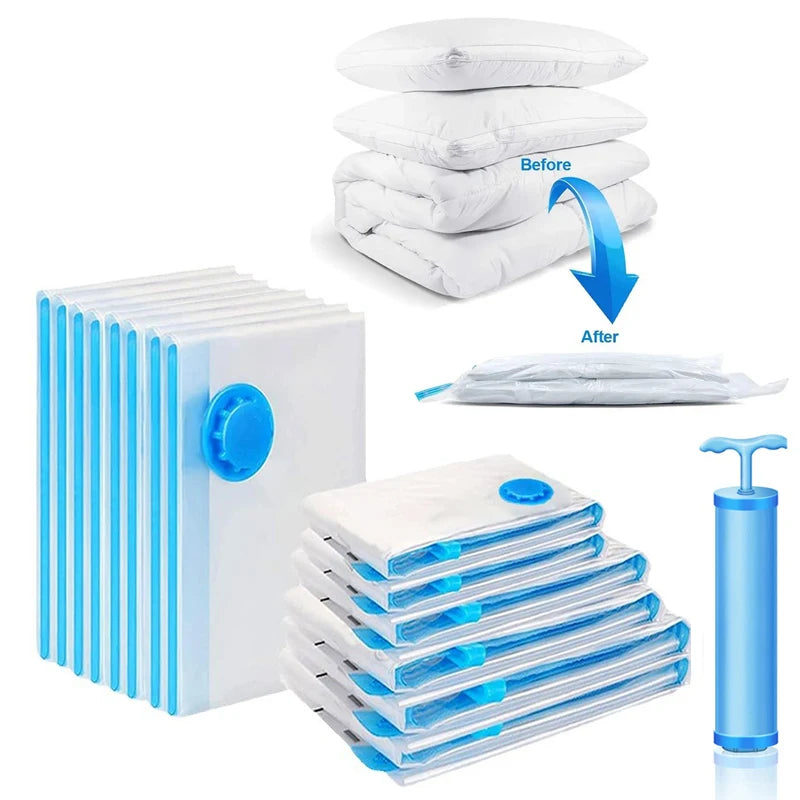 Vacuum Seal Bag Vacuum Storage Bags for Storing Clothes Organizer Space Saving Bags for Pillow Blanket Travel Vacuum Bag Package