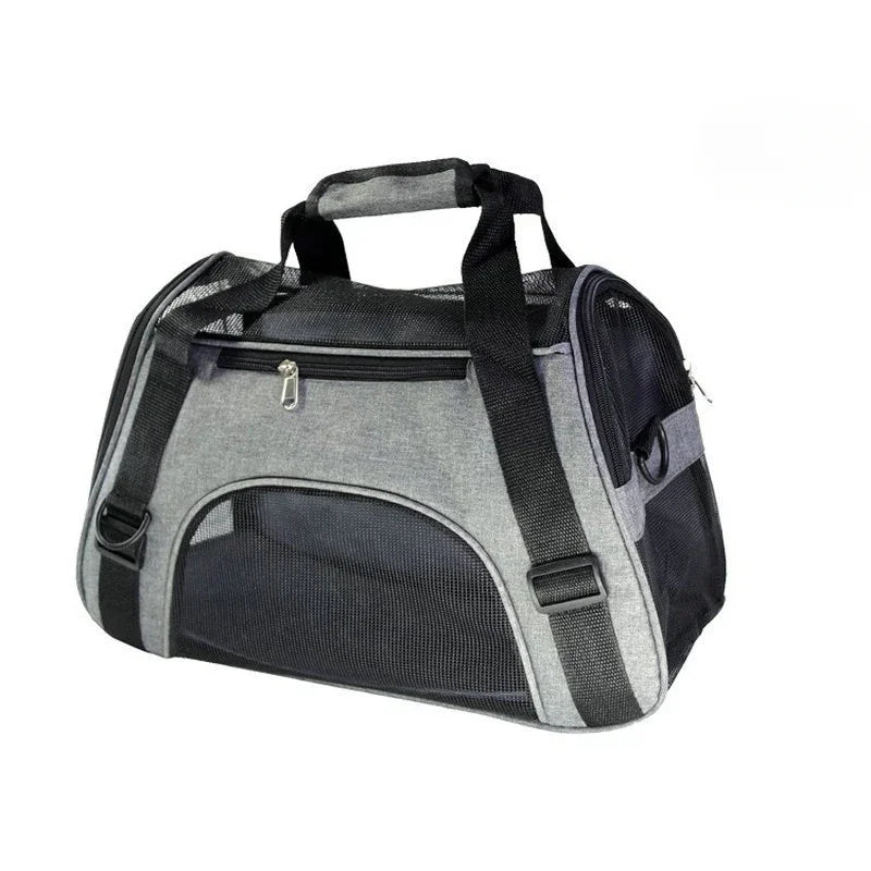 Borsa trasportabile pieghevole per cani e gatti, rete traspirante con chiusura…