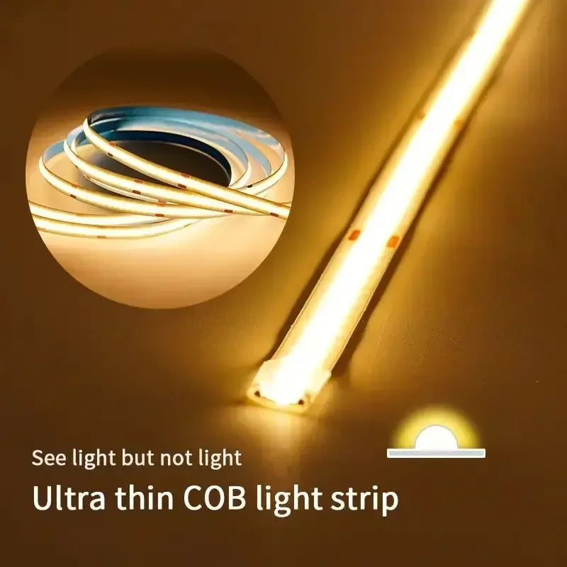 Striscia LED COB 5V USB Touch Dimmer, 320 LED/m, colori caldi e freddi,…