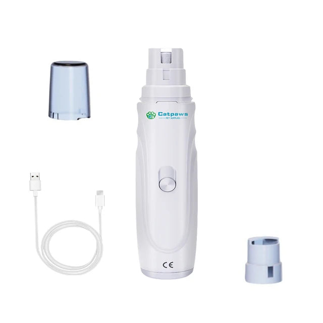 Trimmer Elettrico per Unghie di Cani e Gatti - Ricaricabile USB-C, Silenzioso