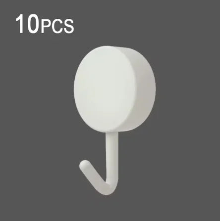 10 Ganci Adesivi per Parete – Forno, Bagno, Cucina, Senza Foratura