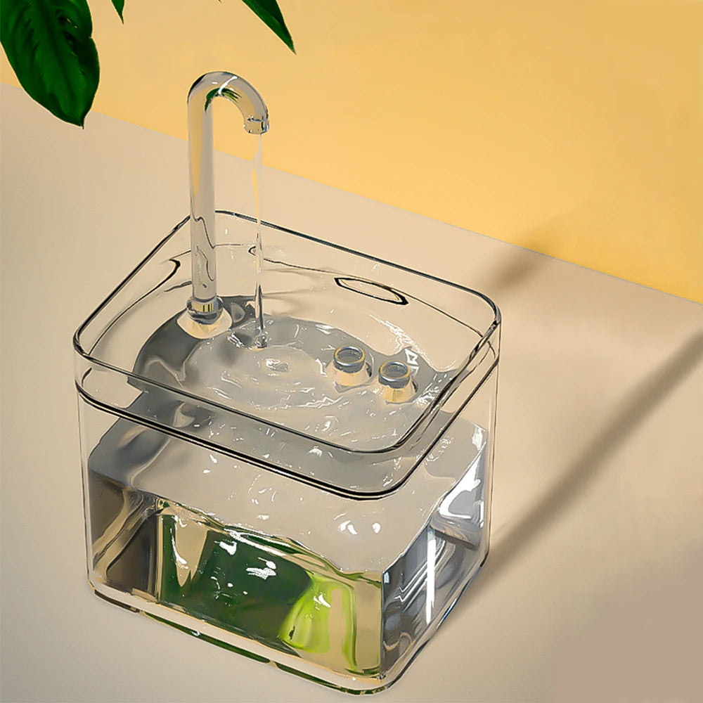 Fontana d'acqua per gatti con filtro automatico, capacità 1,5 L, silenziosa e…