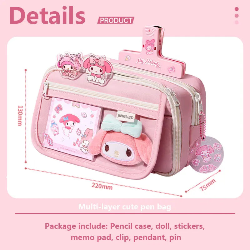 Trousse Kawaii DIY avec accessoires – Organiseur imperméable grande capacité