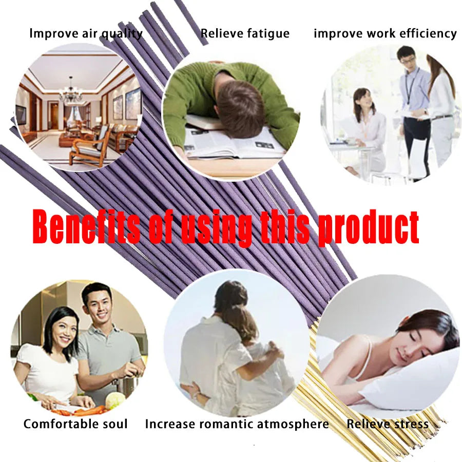 Bastoncini Incenso Artificiali Legno 8.66" - Profumo Duraturo, Yoga,…