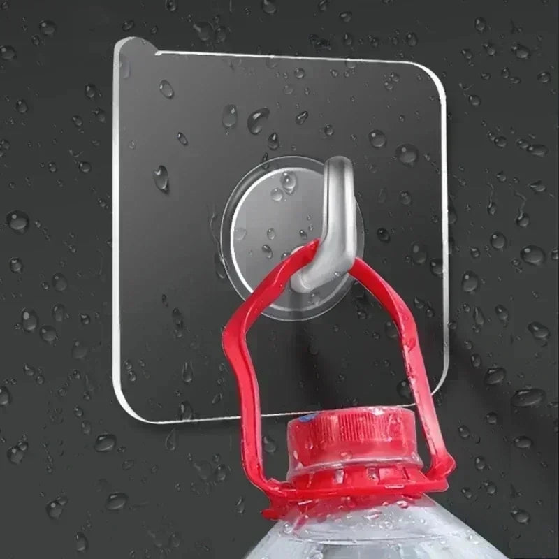 Ganci Autoadesivi Trasparenti da 5 a 40 Pezzi per Parete e Porta – Supporto…