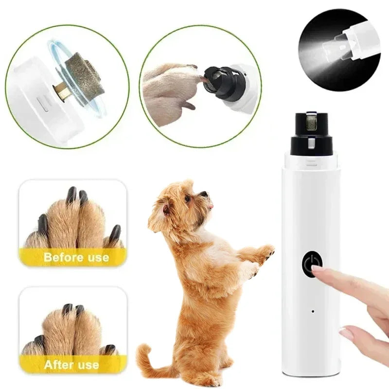 Clipper elettrici ricaricabili per unghie di cane e gatto con luce LED