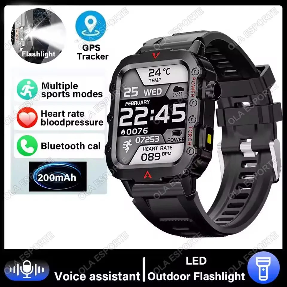 Smartwatch sportivo 2026 con GPS, monitor cardio, impermeabile, compatibile iOS…