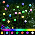 Lampada solare da giardino con luce a lucciole, LED, resistente all’acqua