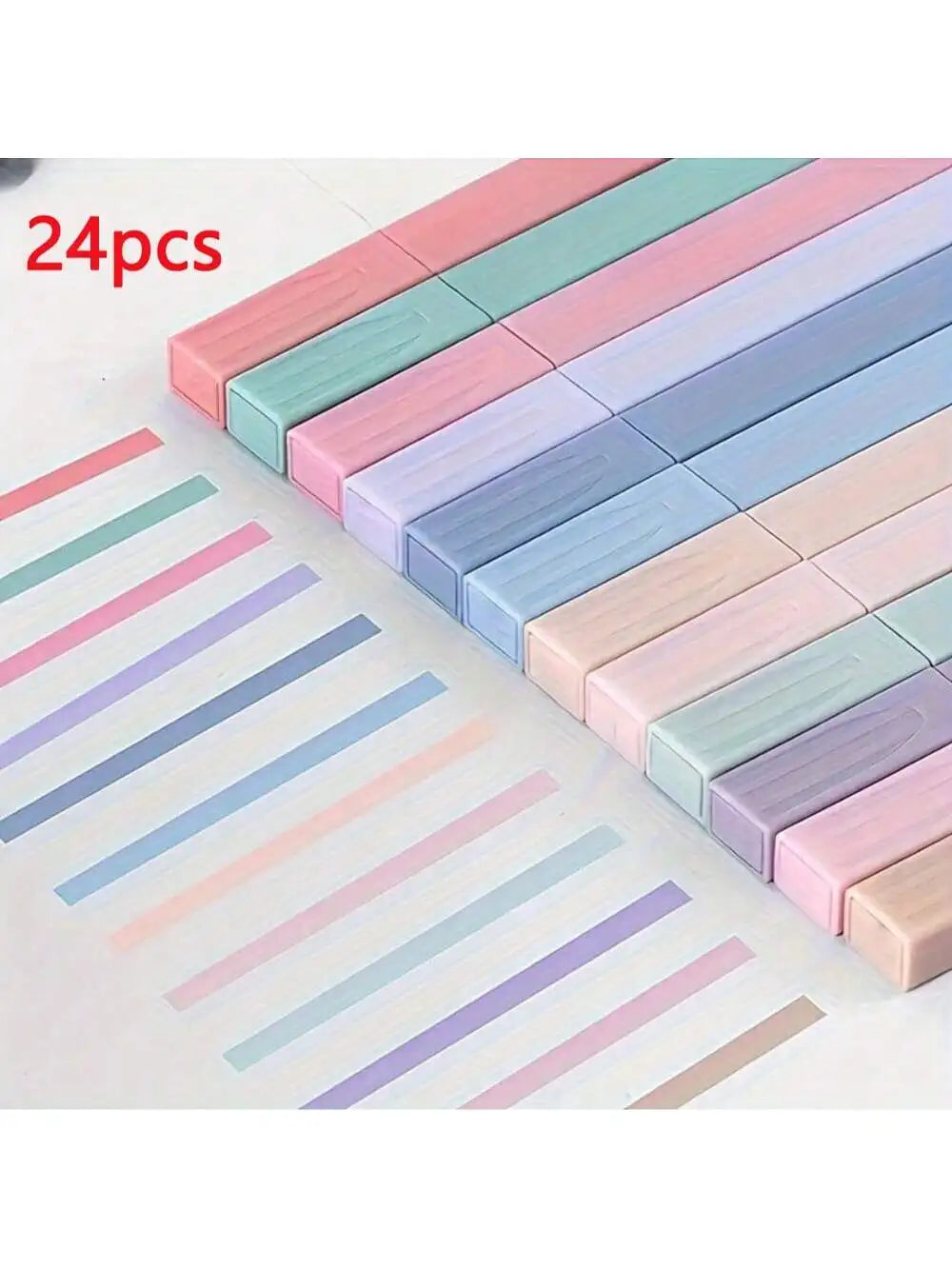 12/6/24 pastel highlighter set – ink‑free, smudge-proof for school & office – easter gift