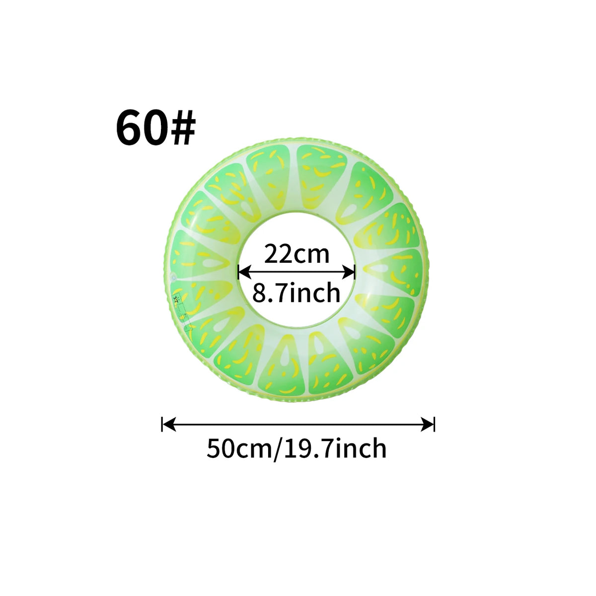 Anello gonfiabile Watermelon in PVC per piscina e spiaggia