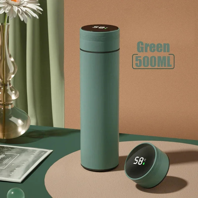 Thermos da 500 ml con display temperatura, acciaio inox, doppia parete, 24 h…