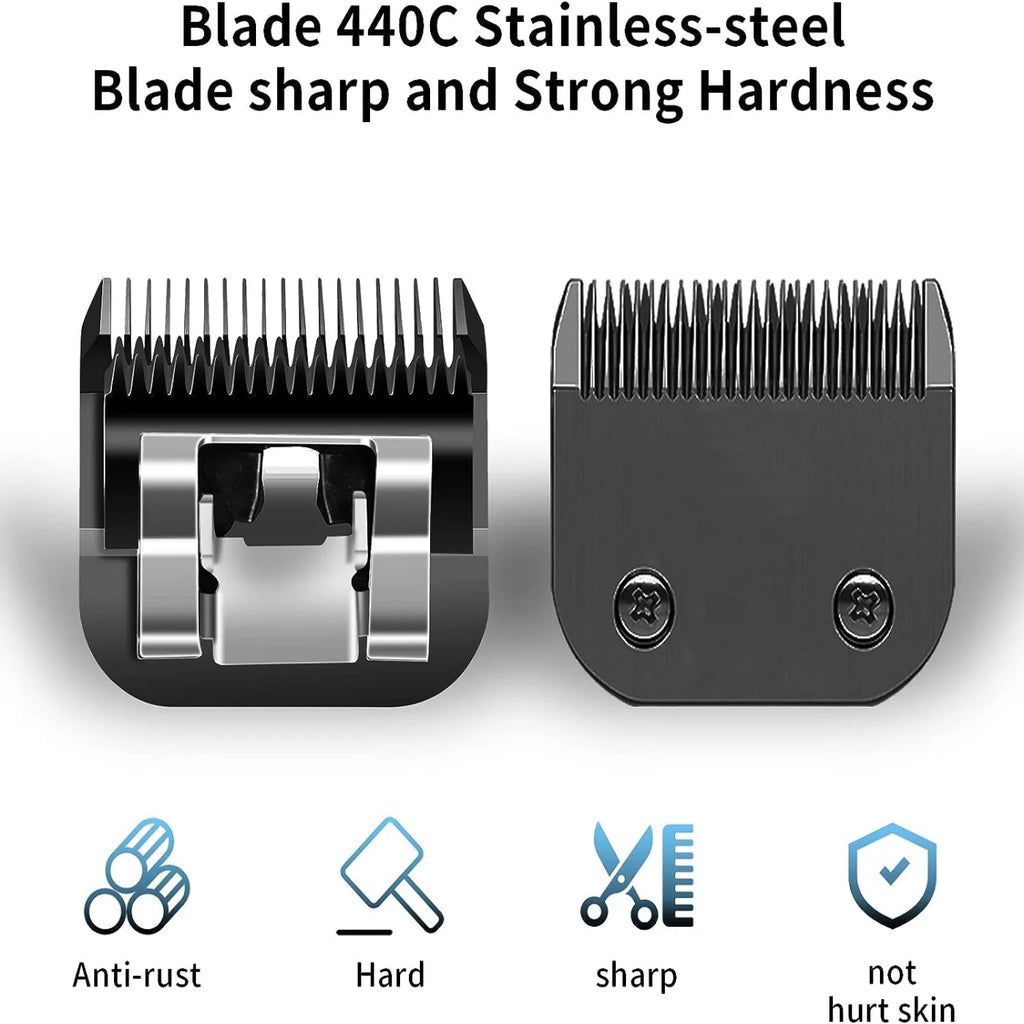 Lame Dettagliabili per Toelettatura Cane – Acciaio Inox 440C, Andis, Oster, Wahl