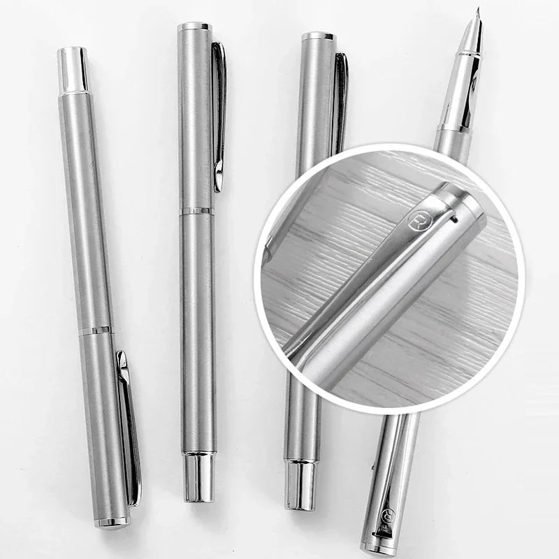 Penna stilografica metallica con punta curva 0.38/0.8/1.3 mm – Lusso per…