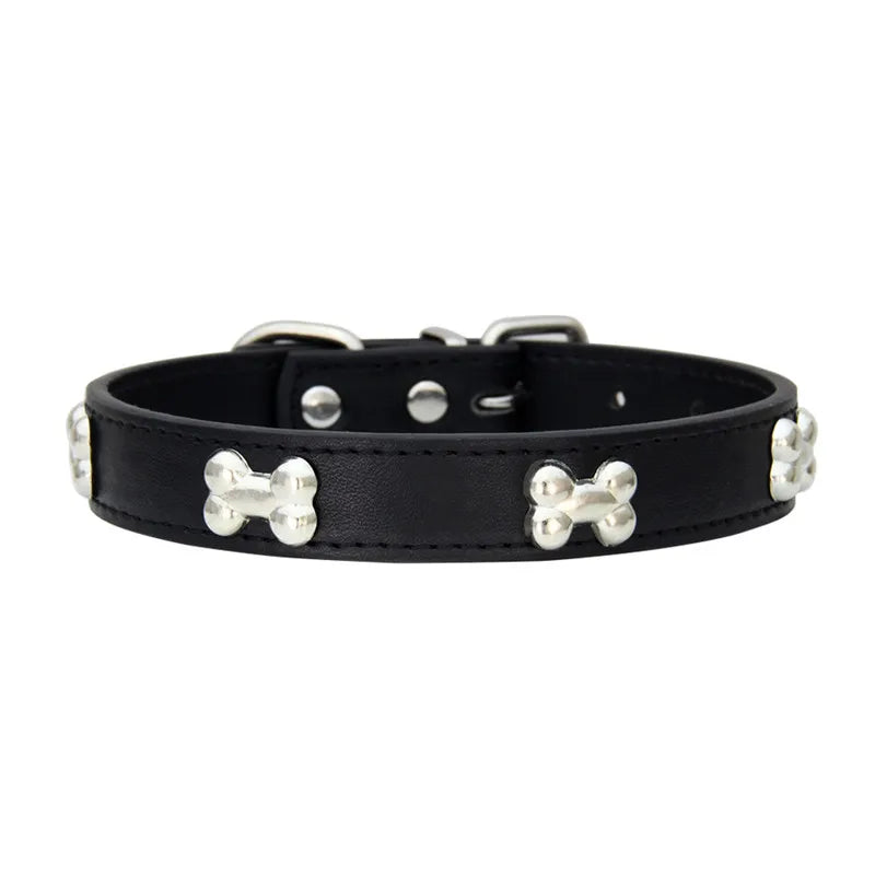 Collare in Pelle per Cani Piccoli e Medi, Breakaway Jeweled Personalizzabile