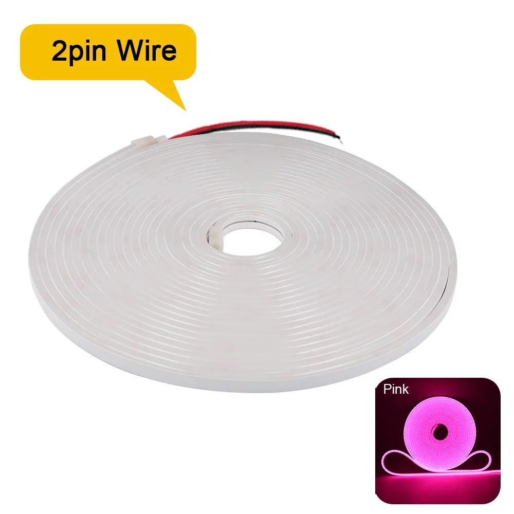Striscia LED Neon Flexibile 12V/24V Waterproof, 9 Colori, 120 LED/m