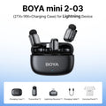 Microfono Lavalier Wireless Mini – Riduzione Rumore AI, iPhone e Android