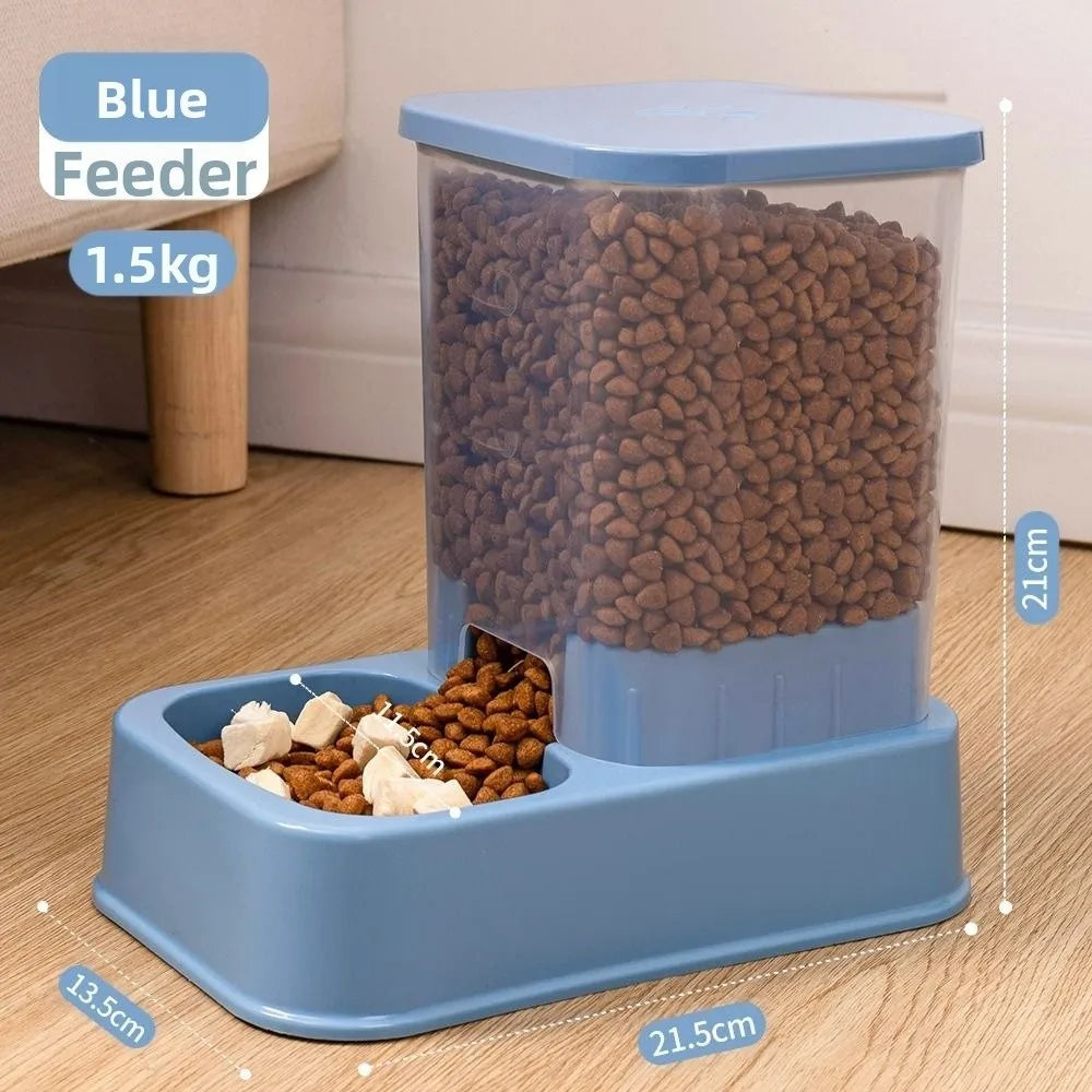 Distributore automatico cibo e acqua 1.5L/1.2L per cani e gatti