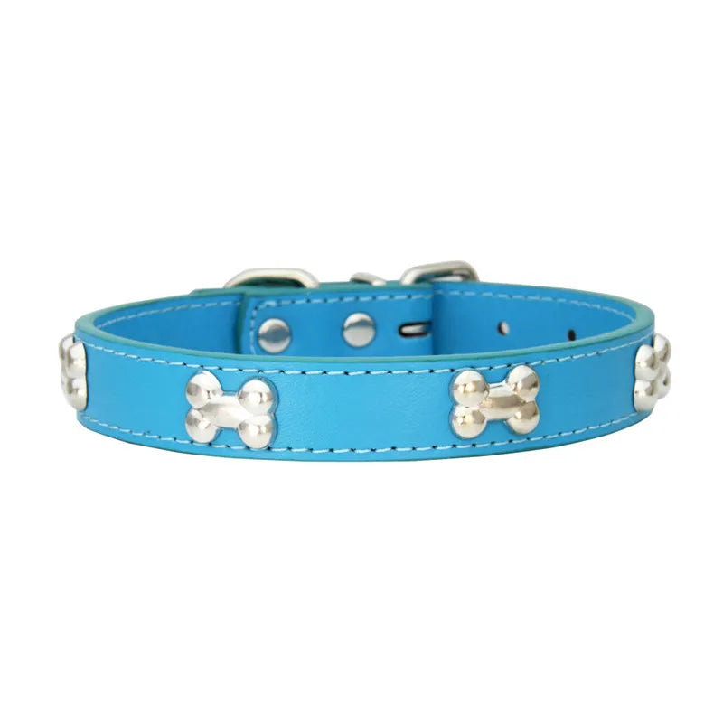 Collare in Pelle per Cani Piccoli e Medi, Breakaway Jeweled Personalizzabile