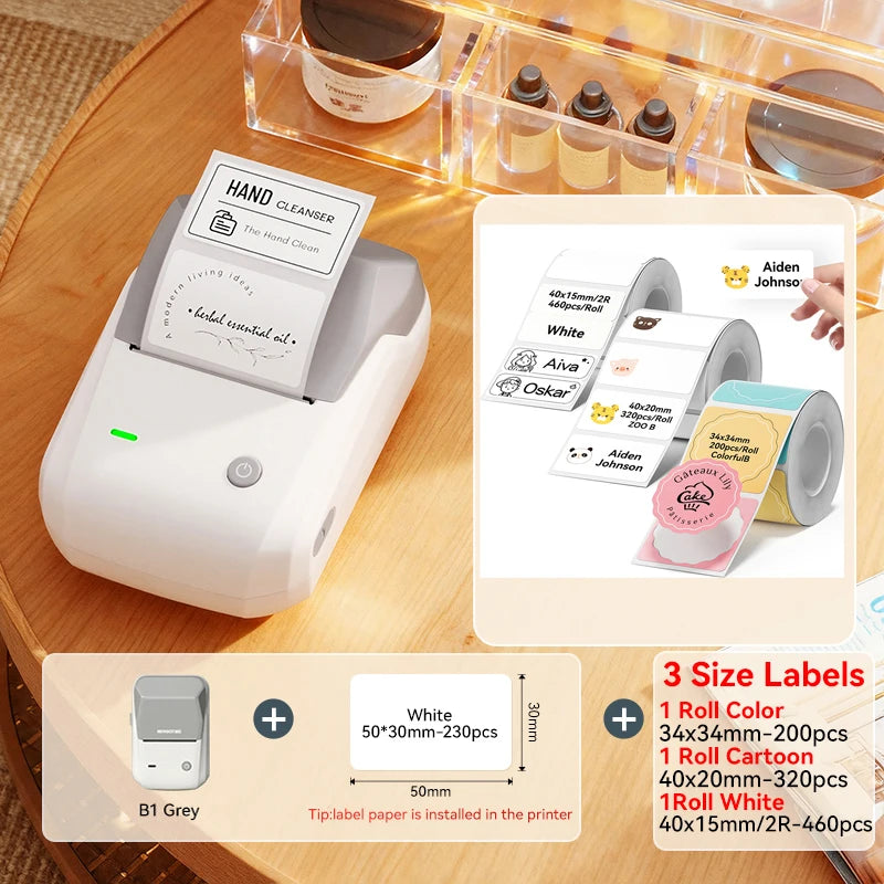 Stampante termica portatile B1 – Etichette adesive 2 pollici Bluetooth