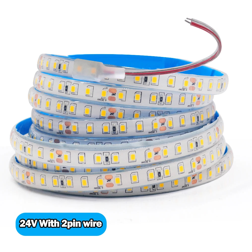 Striscia LED 2835 IP68 Waterproof 12V/24V 120LED/m Flexibile e Tagliabile