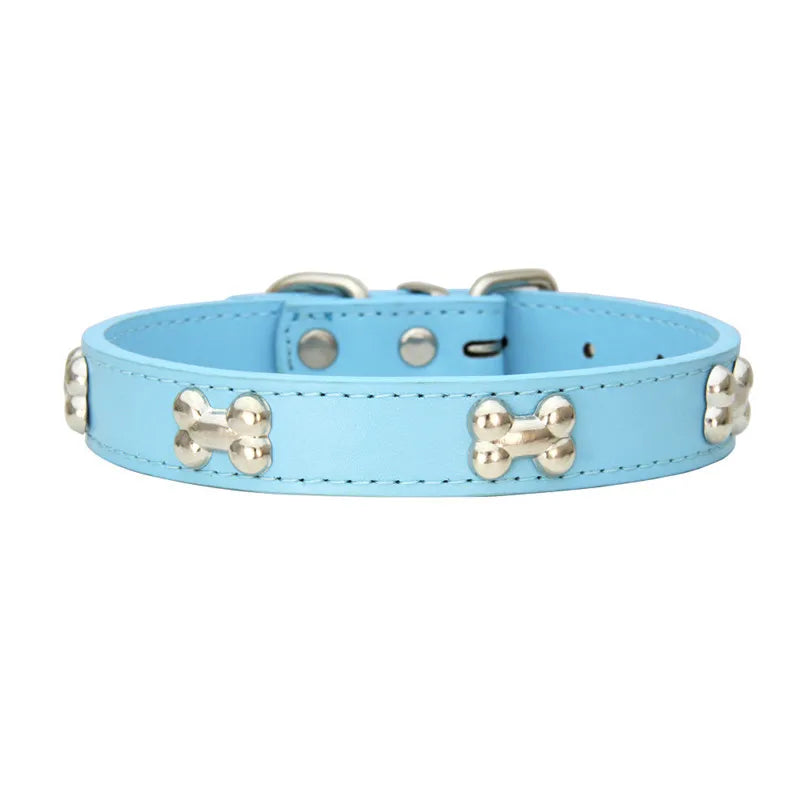 Collare in Pelle per Cani Piccoli e Medi, Breakaway Jeweled Personalizzabile