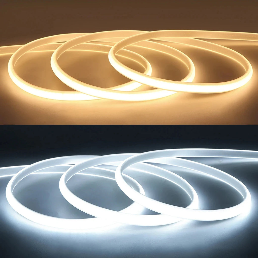 Striscia LED COB 220V IP65 – luce calda/fredda per casa e giardino
