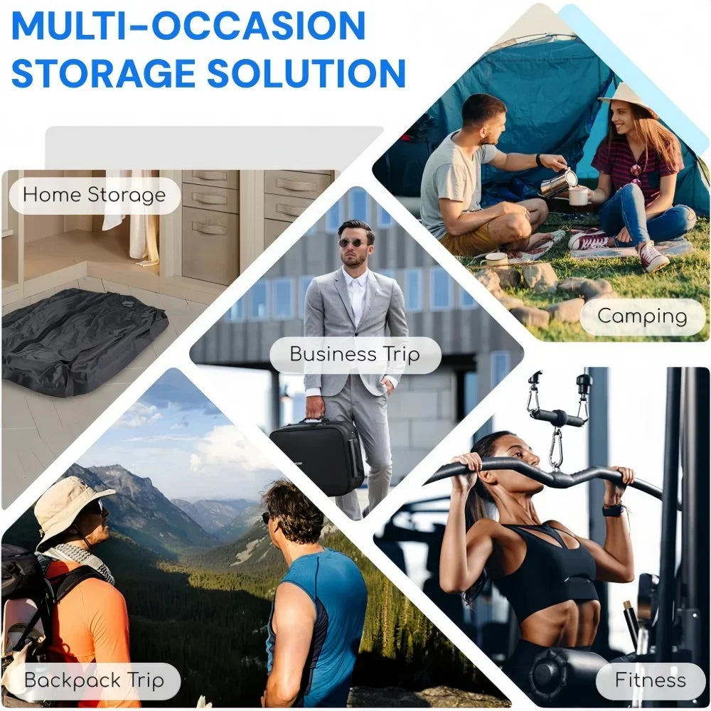 Borse sottovuoto da viaggio 17L con pompa d'aria – Compressione abiti per…