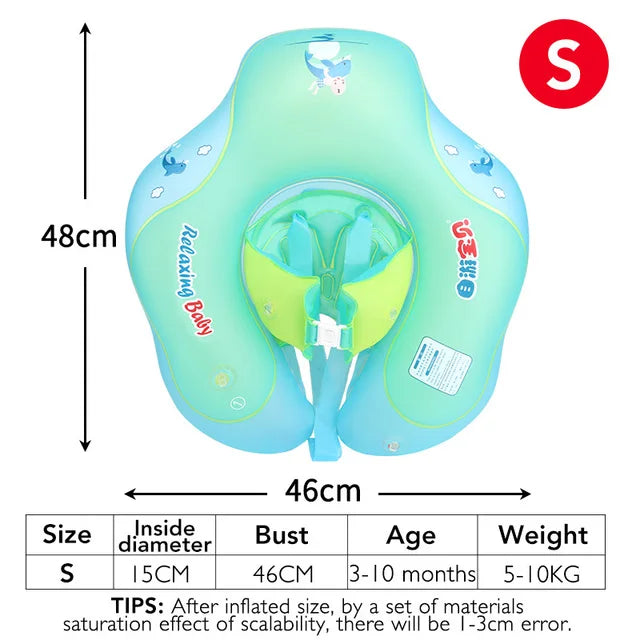 Anello Gomma Inflabile per Bambini, Fascia Ascellare Baby Swim