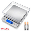 Bilancia da cucina digitale mini con vassoio, 6 modalità, display LCD, grammi e…