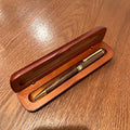 Penna a sfera in legno con astuccio – regalo elegante per ufficio e scuola