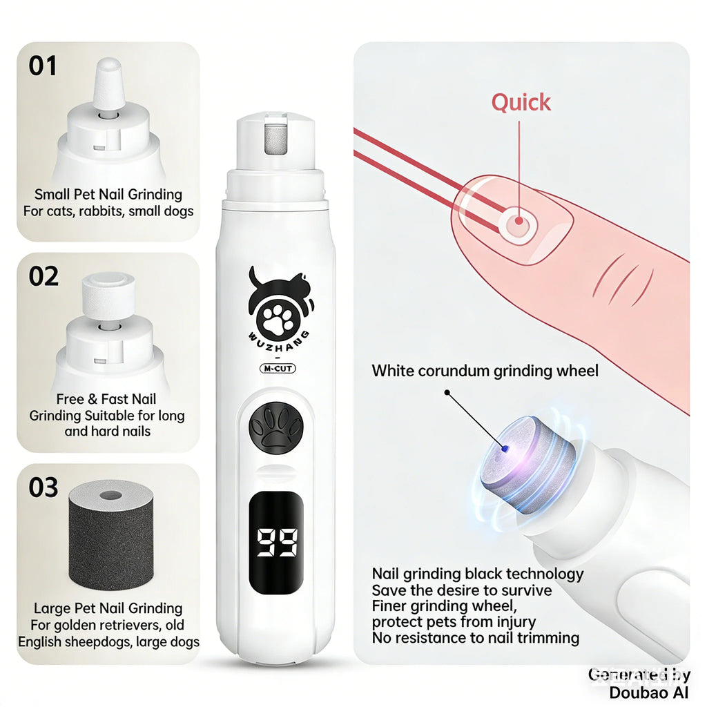 Lima elettrica per unghie di cani e gatti – Manicure professionale