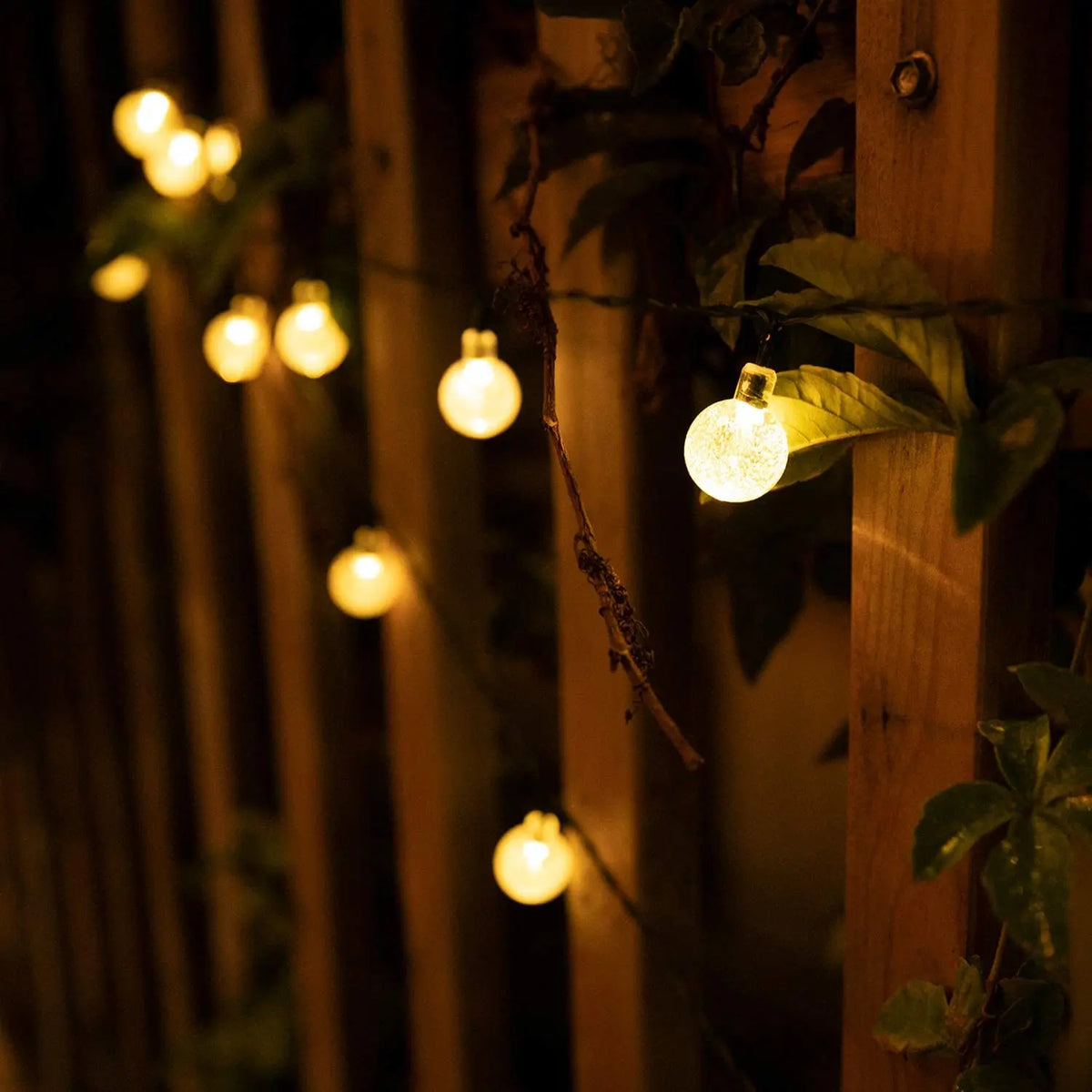 Luci a filo solari da giardino 200 LED globo cristallo, 8 modalità, impermeabili