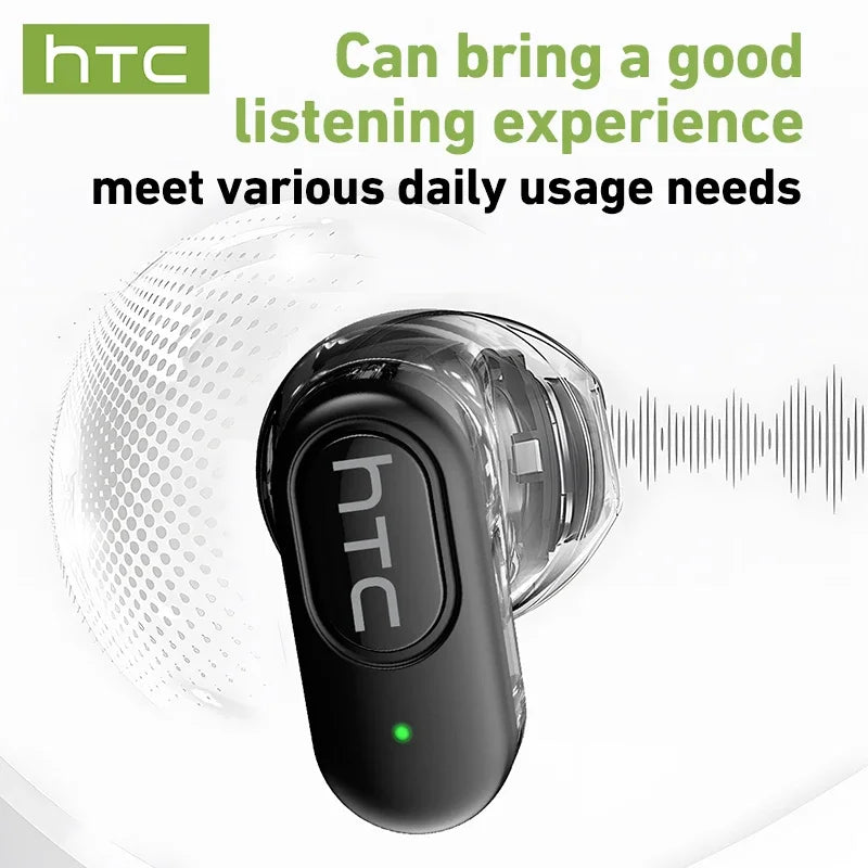 Auricolari Bluetooth TWS Mini con riduzione rumore, touch e ricarica wireless