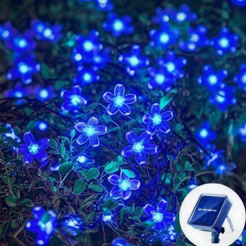 Luci Solari a Fiori Giardino Cherry Garden - 20m LED IP65 Impermeabili