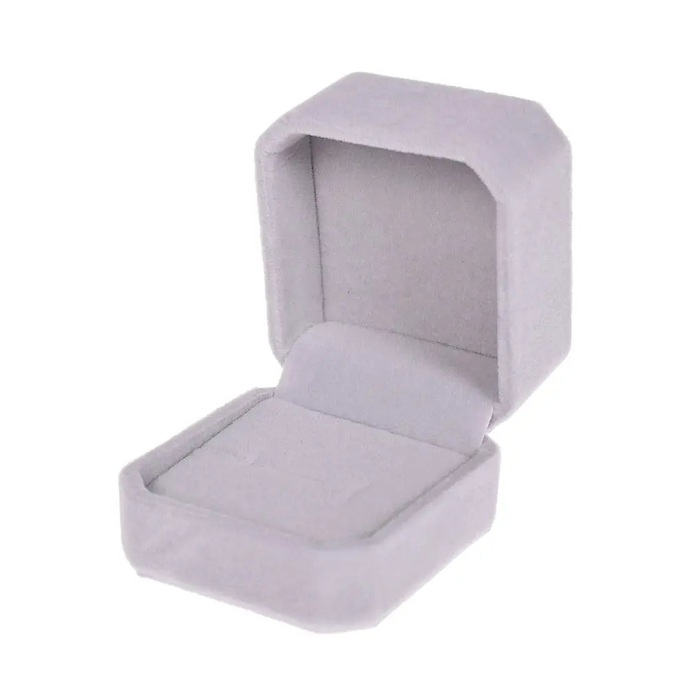 Velvet Jewelry Box Octagonal Earring Ring Box Wedding Ring Box Jewelry Display Case Organizer Storage Gift Packaging Box
