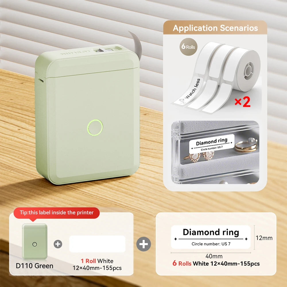 Stampante termica portatile Mini wireless per etichette adesive
